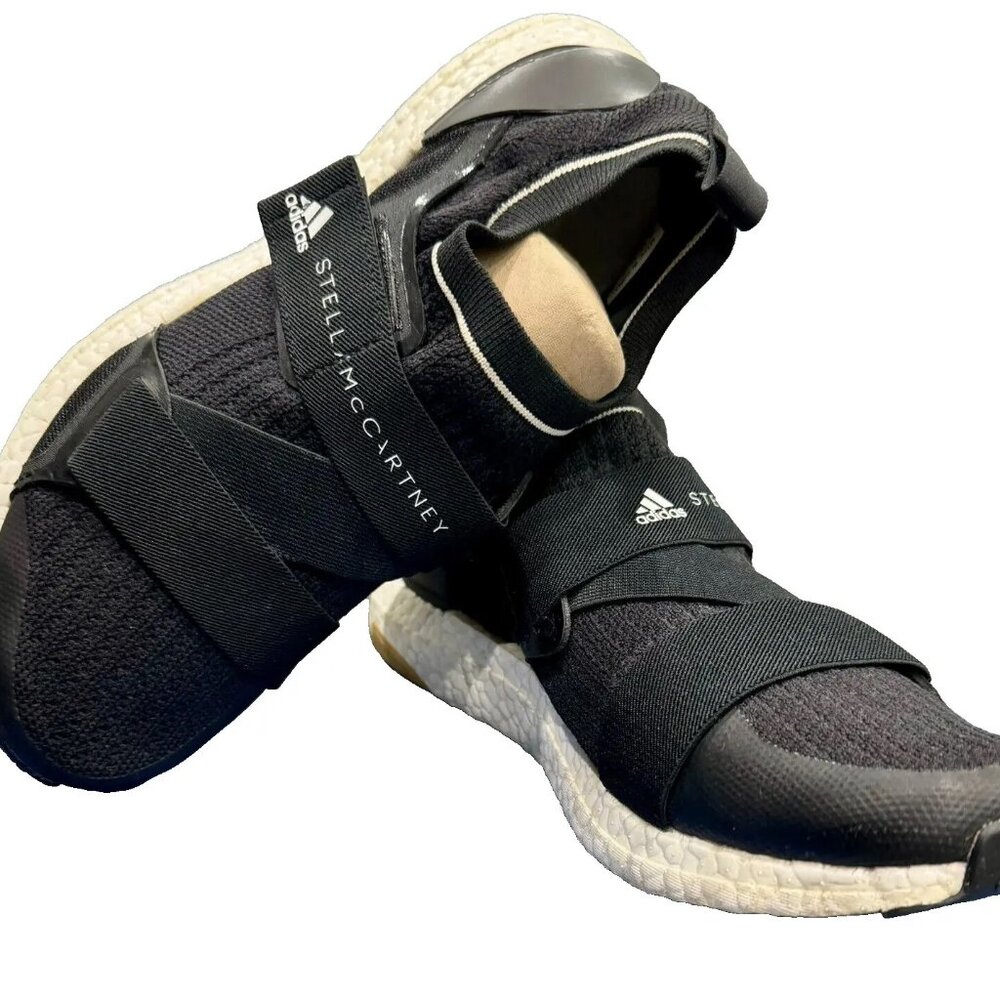Adidas Ultraboost x Stella McCartney Black White Women Running Shoes sz 9 FZ3032